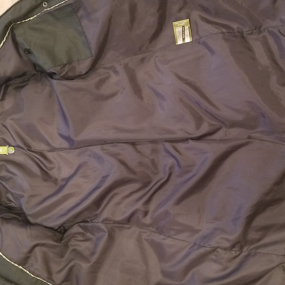 like new Soia & Kyo Dark Gray Heavily Filled Knee Length Down Parka - Picture 7 of 11